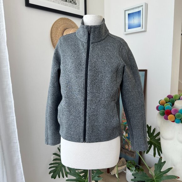 Lululemon Technical Jacket Heathered Gray Front Zip 6 - Picture 1 of 15